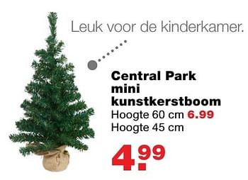 Aanbiedingen Central park mini kunstkerstboom - Huismerk - Praxis - Geldig van 12/12/2016 tot 18/12/2016 bij Praxis