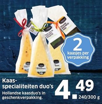 Aanbiedingen Kaasspecialiteiten duo`s - Deluxe - Geldig van 12/12/2016 tot 18/12/2016 bij Lidl
