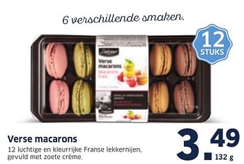 Aanbiedingen Verse macarons - Delicieux - Geldig van 12/12/2016 tot 18/12/2016 bij Lidl