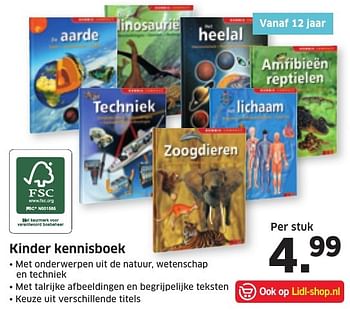 Aanbiedingen Kinder kennisboek - Huismerk - Lidl - Geldig van 12/12/2016 tot 18/12/2016 bij Lidl