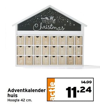 Aanbiedingen Adventkalender huis - Huismerk - Gamma - Geldig van 12/12/2016 tot 18/12/2016 bij Gamma