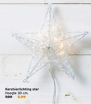 Aanbiedingen Kerstverlichting ster - Huismerk - Gamma - Geldig van 12/12/2016 tot 18/12/2016 bij Gamma