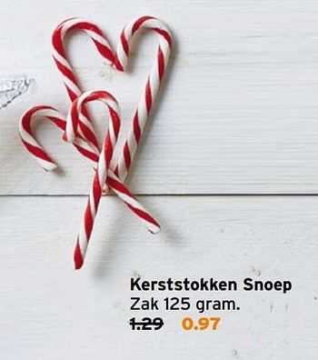 Aanbiedingen Kerststokken snoep - Huismerk - Gamma - Geldig van 12/12/2016 tot 18/12/2016 bij Gamma