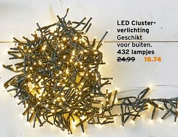 Aanbiedingen Led clusterverlichting geschikt voor buiten - Huismerk - Gamma - Geldig van 12/12/2016 tot 18/12/2016 bij Gamma