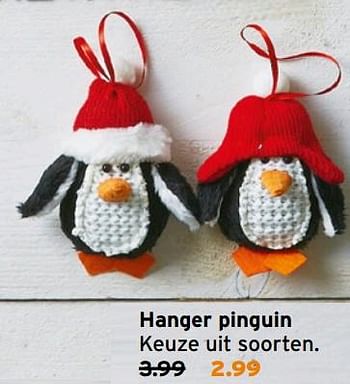 Aanbiedingen Hanger pinguin - Huismerk - Gamma - Geldig van 12/12/2016 tot 18/12/2016 bij Gamma