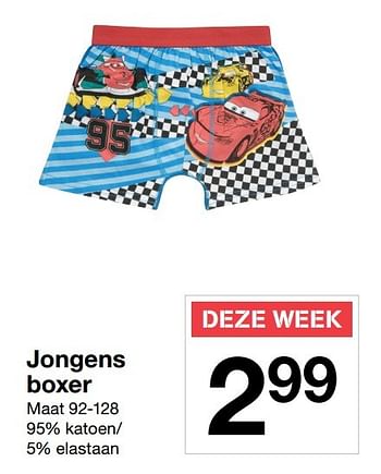 Aanbiedingen Jongens boxer - Huismerk - Zeeman  - Geldig van 17/12/2016 tot 23/12/2016 bij Zeeman