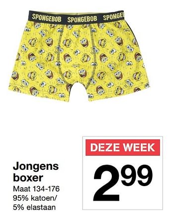 Aanbiedingen Jongens boxer - Huismerk - Zeeman  - Geldig van 17/12/2016 tot 23/12/2016 bij Zeeman