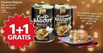 Aanbiedingen Premium ragout - Premium Ragout - Geldig van 12/12/2016 tot 18/12/2016 bij Jan Linders