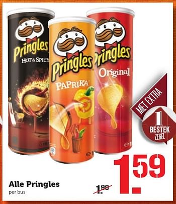 Aanbiedingen Alle pringles - Pringles - Geldig van 12/12/2016 tot 18/12/2016 bij Coop