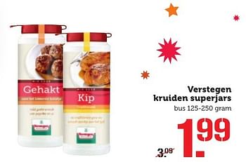 Aanbiedingen Verstegen kruiden superjars - Verstegen - Geldig van 12/12/2016 tot 18/12/2016 bij Coop