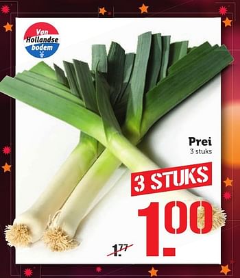 Aanbiedingen Prei - Huismerk - Coop - Geldig van 12/12/2016 tot 18/12/2016 bij Coop