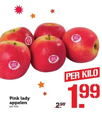 Aanbiedingen Pink lady appelen - Huismerk - Coop - Geldig van 12/12/2016 tot 18/12/2016 bij Coop