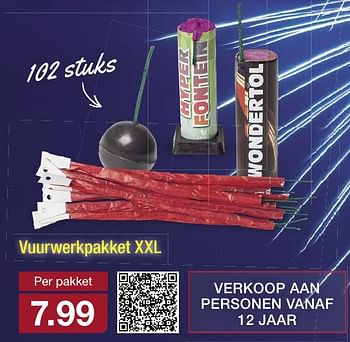 Aanbiedingen Vuurwerkpakket xxl - Huismerk - Aldi - Geldig van 11/12/2016 tot 18/12/2016 bij Aldi