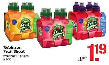 Aanbiedingen Robinson fruit shoot - Robinsons - Geldig van 12/12/2016 tot 18/12/2016 bij Coop