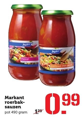 Aanbiedingen Markant roerbaksauzen - Markant - Geldig van 12/12/2016 tot 18/12/2016 bij Coop