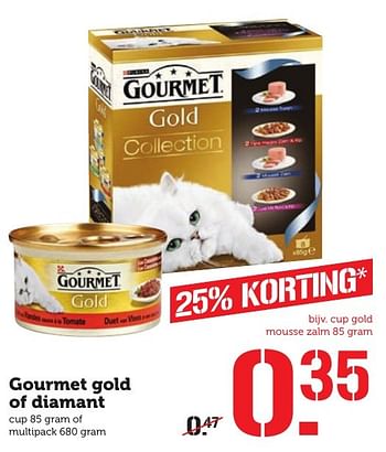 Aanbiedingen Gourmet gold of diamant - Purina - Geldig van 12/12/2016 tot 18/12/2016 bij Coop