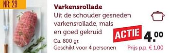 Aanbiedingen Varkensrollade uit de schouder gesneden varkensrollade - Huismerk - Coop - Geldig van 06/12/2016 tot 19/12/2016 bij Coop