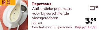 Aanbiedingen Pepersaus authentieke pepersaus - Huismerk - Coop - Geldig van 06/12/2016 tot 19/12/2016 bij Coop