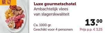 Aanbiedingen Luxe gourmetschotel ambachtelijk vlees van slagerskwaliteit - Huismerk - Coop - Geldig van 06/12/2016 tot 19/12/2016 bij Coop