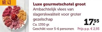 Aanbiedingen Luxe gourmetschotel groot - Huismerk - Coop - Geldig van 06/12/2016 tot 19/12/2016 bij Coop