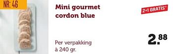 Aanbiedingen Mini gourmet cordon blue - Huismerk - Coop - Geldig van 06/12/2016 tot 19/12/2016 bij Coop