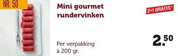 Aanbiedingen Mini gourmet rundervinken - Huismerk - Coop - Geldig van 06/12/2016 tot 19/12/2016 bij Coop