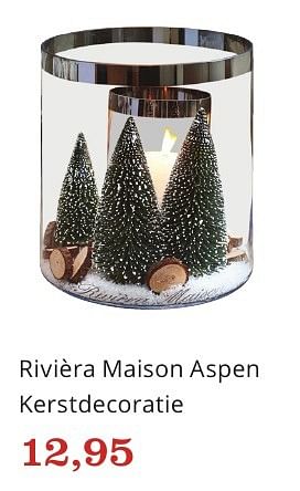 Aanbiedingen Rivièra maison aspen kerstdecoratie - Riviera Maison - Geldig van 06/12/2016 tot 26/12/2016 bij Bol