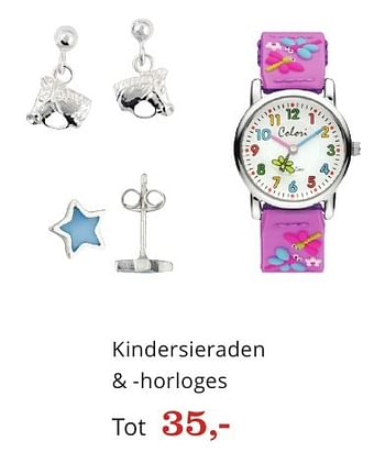Aanbiedingen Kindersieraden + -horloges - Huismerk - Bol - Geldig van 06/12/2016 tot 26/12/2016 bij Bol