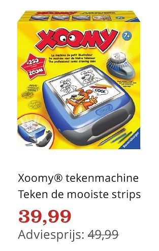 Aanbiedingen Xoomy tekenmachine teken de mooiste strips - xoomy - Geldig van 06/12/2016 tot 26/12/2016 bij Bol