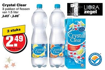 Aanbiedingen Crystal clear - Crystal Clear - Geldig van 14/12/2016 tot 20/12/2016 bij Hoogvliet