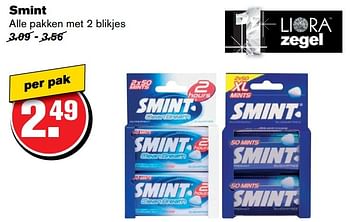 Aanbiedingen Smint - Smint - Geldig van 14/12/2016 tot 20/12/2016 bij Hoogvliet
