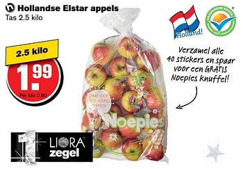Aanbiedingen Hollandse elstar appels - Huismerk - Hoogvliet - Geldig van 14/12/2016 tot 20/12/2016 bij Hoogvliet