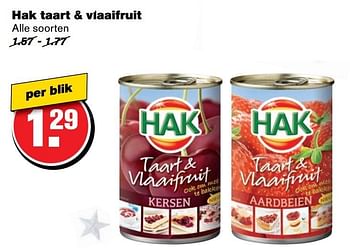 Aanbiedingen Hak taart + vlaaifruit - Hak - Geldig van 14/12/2016 tot 20/12/2016 bij Hoogvliet