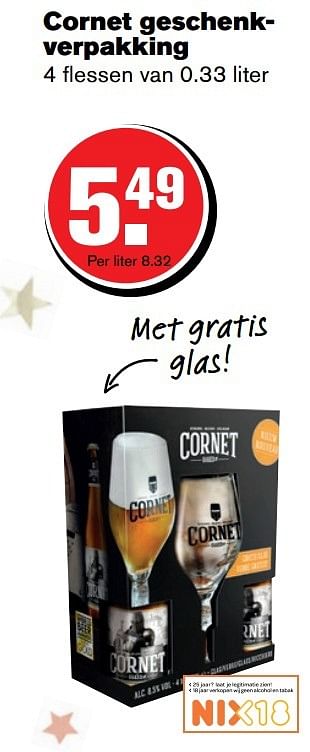 Aanbiedingen Cornet geschenkverpakking - Cornet  - Geldig van 14/12/2016 tot 20/12/2016 bij Hoogvliet