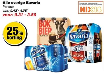 Aanbiedingen Alle overige bavaria - Bavaria - Geldig van 14/12/2016 tot 20/12/2016 bij Hoogvliet