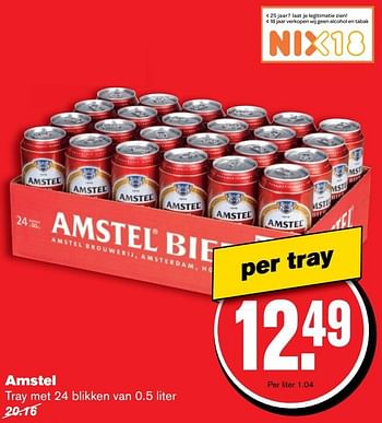 Aanbiedingen Amstel - Amstel - Geldig van 14/12/2016 tot 20/12/2016 bij Hoogvliet