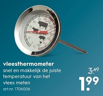 Aanbiedingen Vleesthermometer - Huismerk - Blokker - Geldig van 05/12/2016 tot 21/12/2016 bij Blokker
