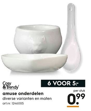 Aanbiedingen Amuse onderdelen - Cosy &amp; Trendy - Geldig van 05/12/2016 tot 21/12/2016 bij Blokker