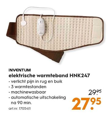 Aanbiedingen Inventum elektrische warmteband hnk247 - Inventum - Geldig van 05/12/2016 tot 21/12/2016 bij Blokker