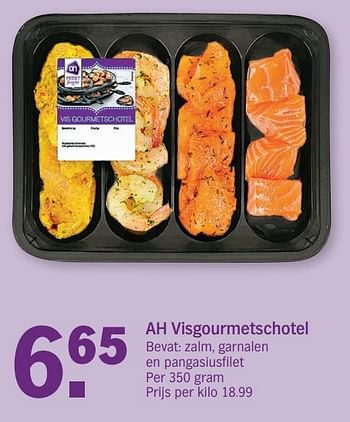 Aanbiedingen Ah visgourmetschotel - Huismerk - Albert Heijn - Geldig van 18/12/2016 tot 24/12/2016 bij Albert Heijn