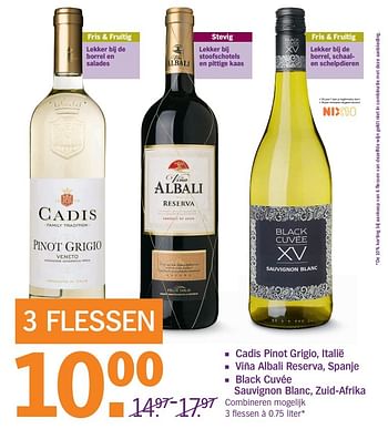Aanbiedingen Vina albali reserva, spanje - Rode wijnen - Geldig van 18/12/2016 tot 24/12/2016 bij Albert Heijn