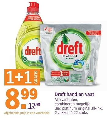 Aanbiedingen Dreft hand en vaat - Dreft - Geldig van 18/12/2016 tot 24/12/2016 bij Albert Heijn