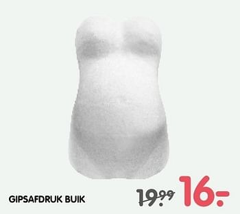 Aanbiedingen Gipsafdruk buik - Huismerk - Prenatal - Geldig van 05/12/2016 tot 24/12/2016 bij Prenatal