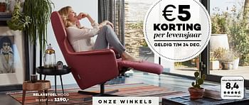 Aanbiedingen Relaxstoel mood - Huismerk - Prominent - Geldig van 04/12/2016 tot 24/12/2016 bij Prominent