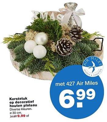 Aanbiedingen Kerststuk op decoratief houten plateau - Huismerk - Praxis - Geldig van 12/12/2016 tot 24/12/2016 bij Praxis