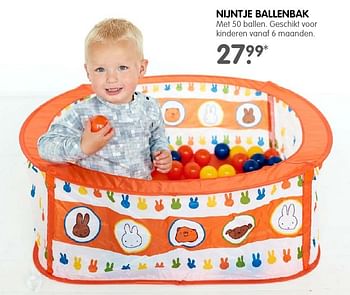 Aanbiedingen Nijntje ballenbak - Nijntje - Geldig van 05/12/2016 tot 24/12/2016 bij Prenatal