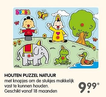 Aanbiedingen Houten puzzel natuur - Bumba - Geldig van 05/12/2016 tot 24/12/2016 bij Prenatal