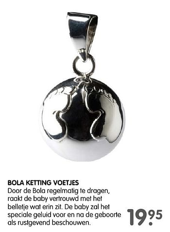 Aanbiedingen Bola ketting voetjes - Huismerk - Prenatal - Geldig van 05/12/2016 tot 24/12/2016 bij Prenatal