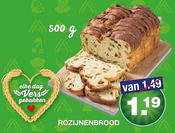 Aanbiedingen Rozijnenbrood - Huismerk - Aldi - Geldig van 21/12/2016 tot 31/12/2016 bij Aldi