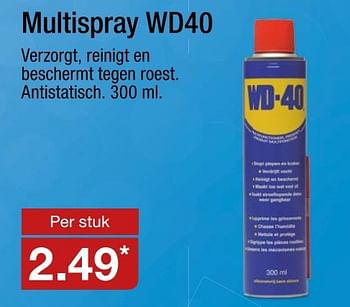 Aanbiedingen Multispray wd40 - WD-40 - Geldig van 21/12/2016 tot 31/12/2016 bij Aldi